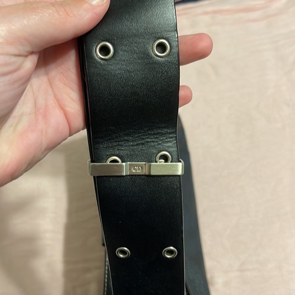 Dior Black Pebbled Leather Street Chic Shoulder Bag w/3 detachable accessories - Picture 8 of 13